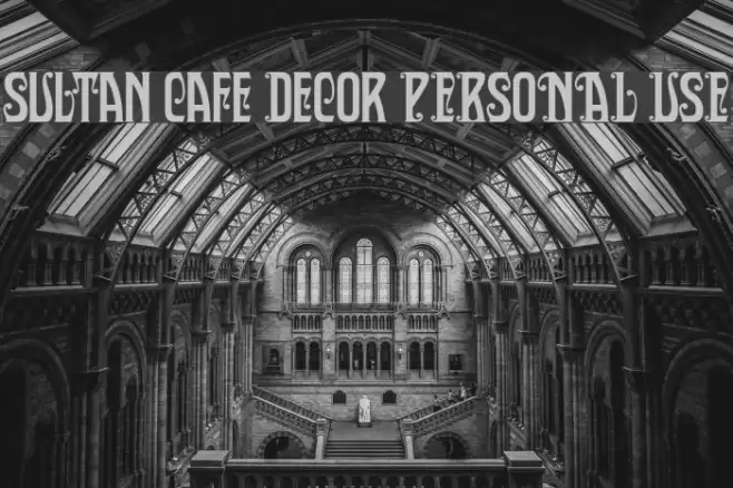 Sultan Cafe Decor PERSONAL USE Caratteri examples