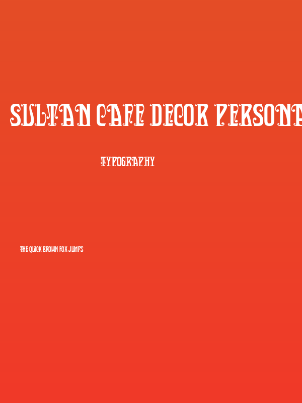 Sultan Cafe Decor PERSONAL USE Poster
