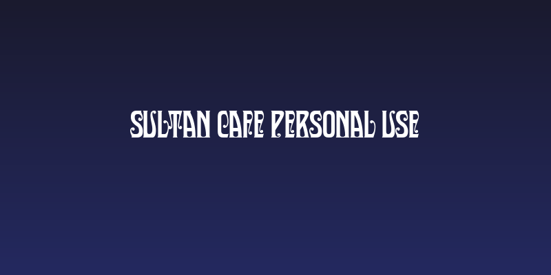 Sultan Cafe PERSONAL USE Social Header