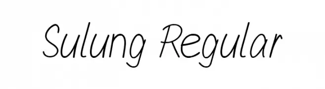 Sulung Regular  Скачать бесплатные шрифты