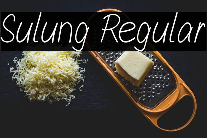 Sulung Regular Example 1