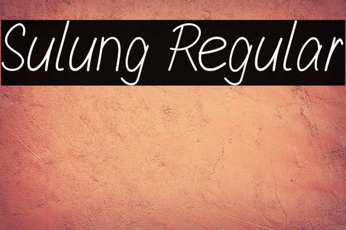 Sulung Regular Example 3