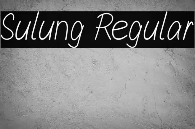 Sulung Regular Fuentes examples