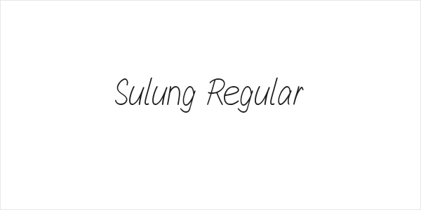 Sulung Regular Logo