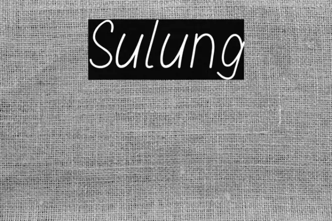 Sulung Font examples