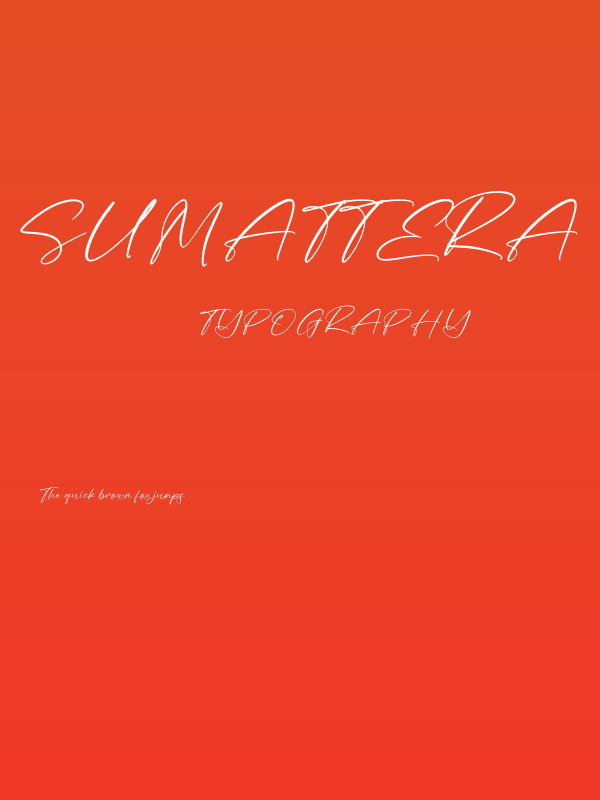 Sumattera Poster