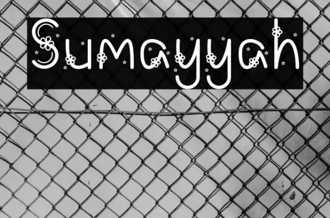 Sumayyah Font examples