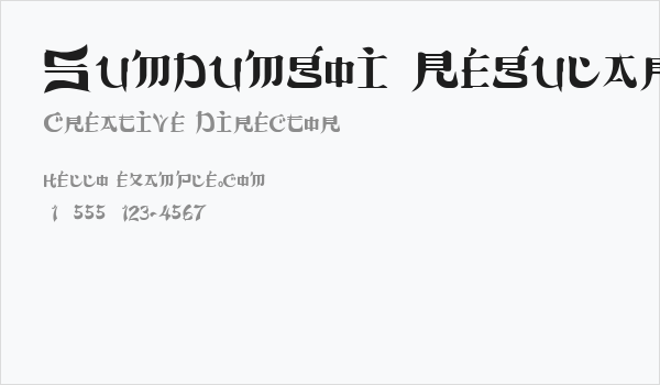 Sumdumgoi Regular Business Card