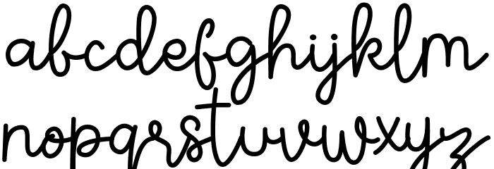 Sumiaty Font LOWERCASE