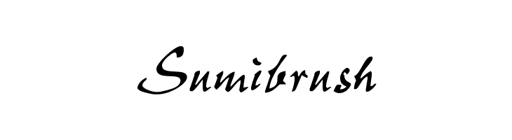 Sumibrush  免费字体下载