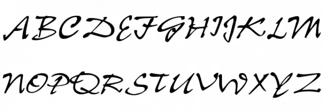 Sumibrush フォント 大文字