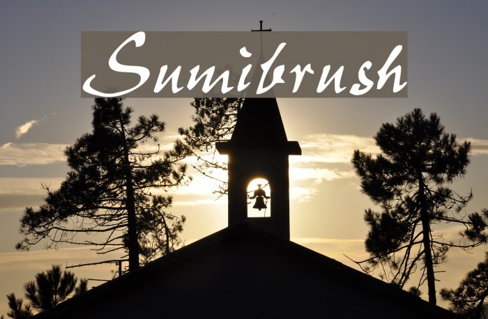 Sumibrush Font examples