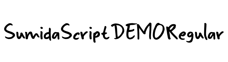 Sumida Script DEMO Regular  Frei Schriftart Herunterladen