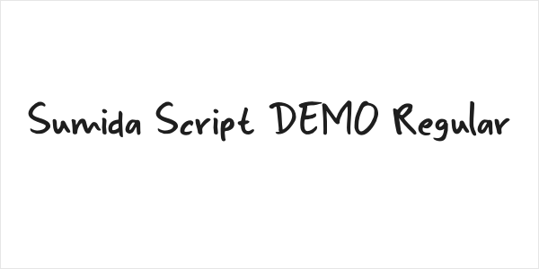 Sumida Script DEMO Regular Logo