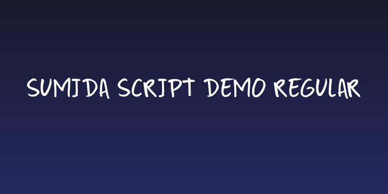 Sumida Script DEMO Regular Social Header
