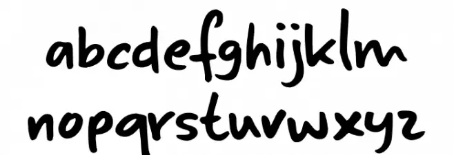 Sumida Script DEMO Regular फ़ॉन्ट लोअरकेस