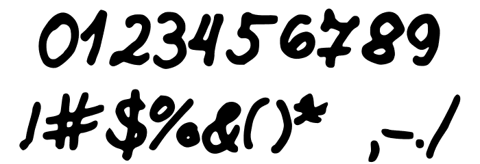 Sumirca_s_Handwriting Font OTHER CHARS