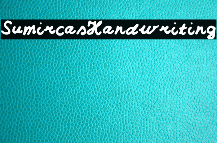 Sumirca_s_Handwriting Font examples