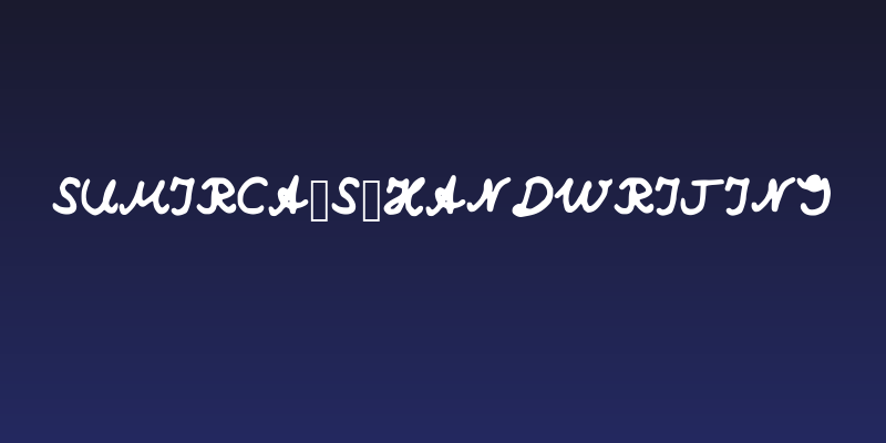 Sumirca_s_Handwriting Social Header