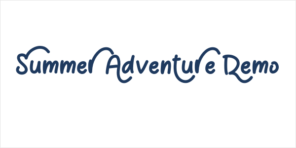 Summer Adventure Demo Logo