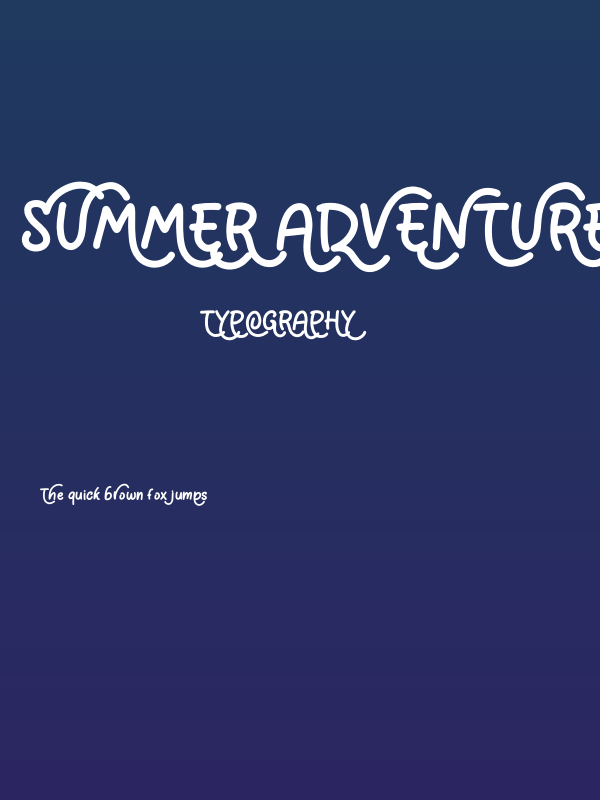 Summer Adventure Demo Poster