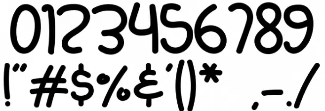 Summer Baby Font OTHER CHARS