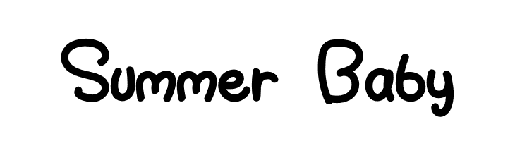 Summer Baby  les polices de caractères gratuit tlcharger