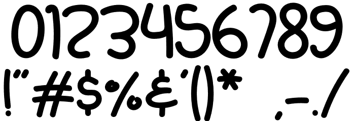 Summer Baby Font OTHER CHARS