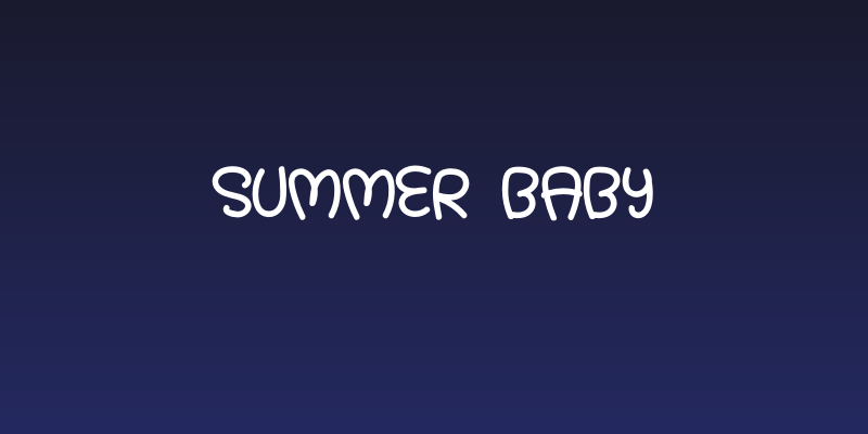 Summer Baby Social Header