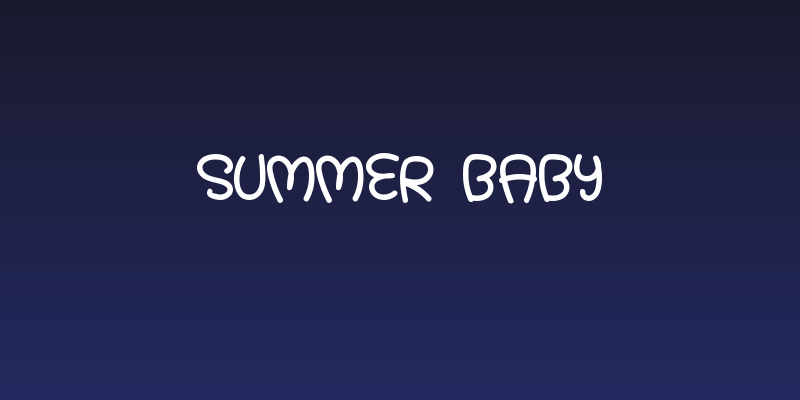 Summer Baby Social Header