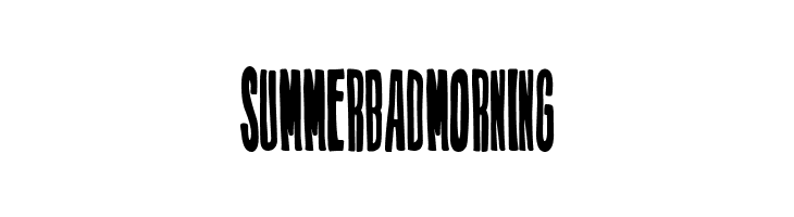 Summer Bad Morning Font
