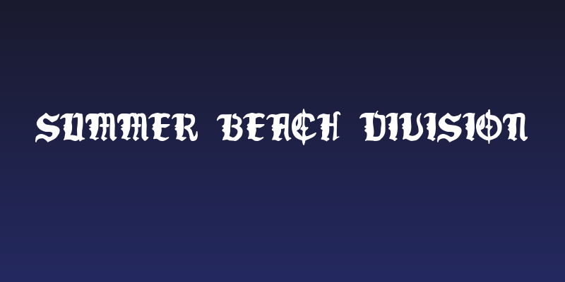 Summer Beach Division Social Header