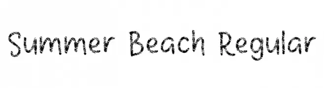 Summer Beach Regular  Frei Schriftart Herunterladen