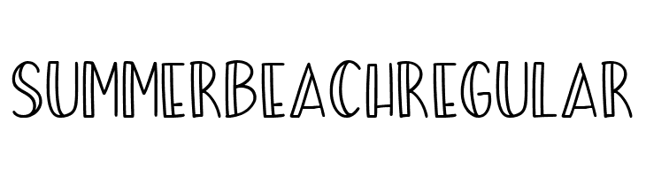 Summer Beach Regular  Free Fonts Download