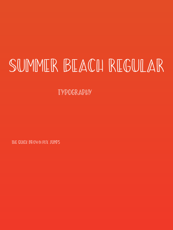 Summer Beach Regular Poster