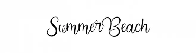 Summer Beach  नि: शुल्क फ़ॉन्ट्स डाउनलोड