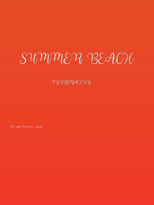 Summer Beach Poster