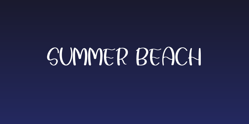 Summer Beach Social Header