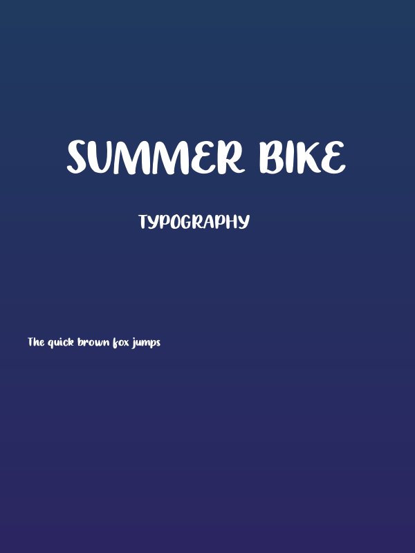 Summer Bike Poster