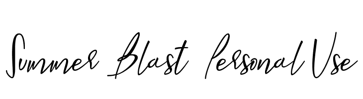 Summer Blast - Personal Use  لخطوط تنزيل