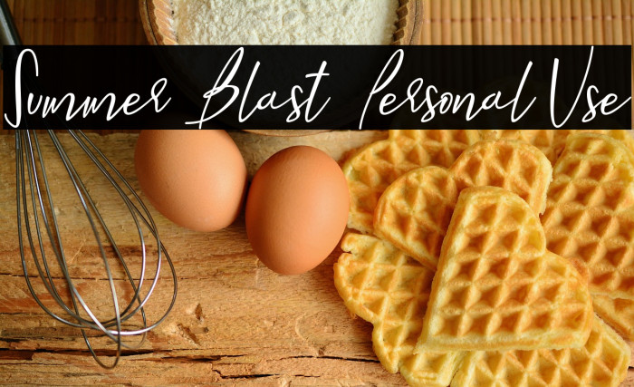 Summer Blast - Personal Use Example 2