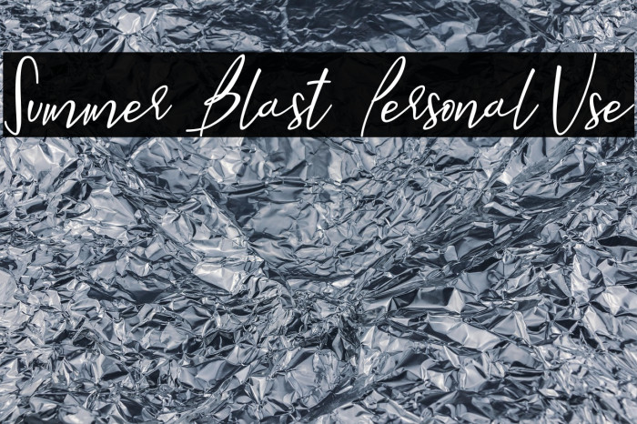 Summer Blast - Personal Use Example 3