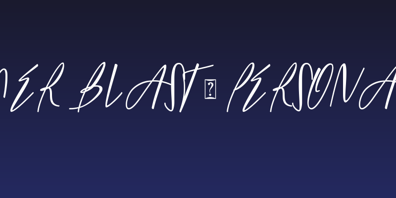 Summer Blast - Personal Use Social Header