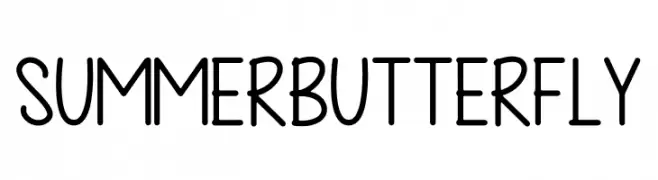 Summer Butterfly  Descarca Fonturi Gratis