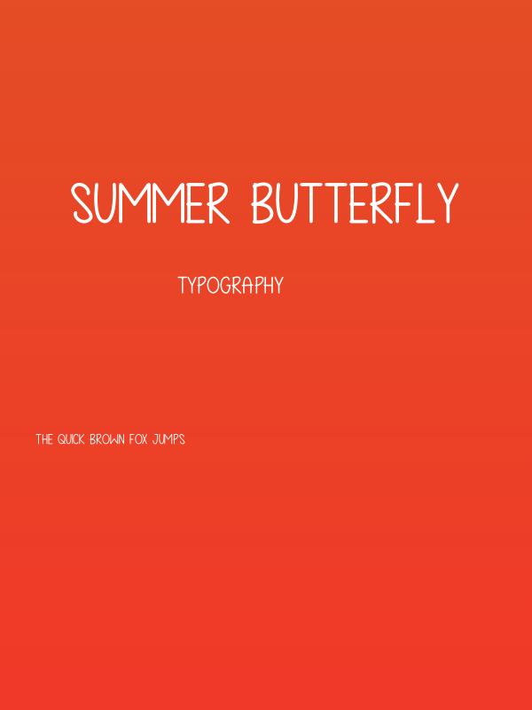 Summer Butterfly Poster