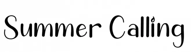Summer Calling  les polices de caractères gratuit tlcharger