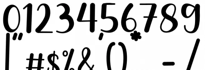 Summer Calling Font OTHER CHARS