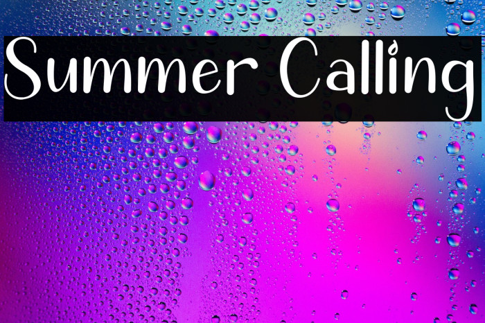 Summer Calling Example 2