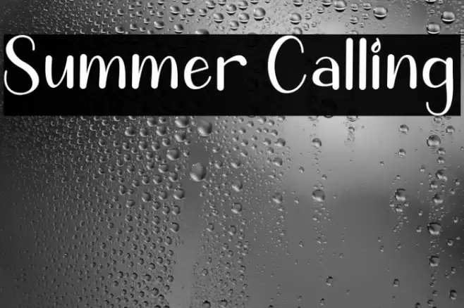 Summer Calling Font examples