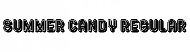 Summer Candy Regular  Frei Schriftart Herunterladen